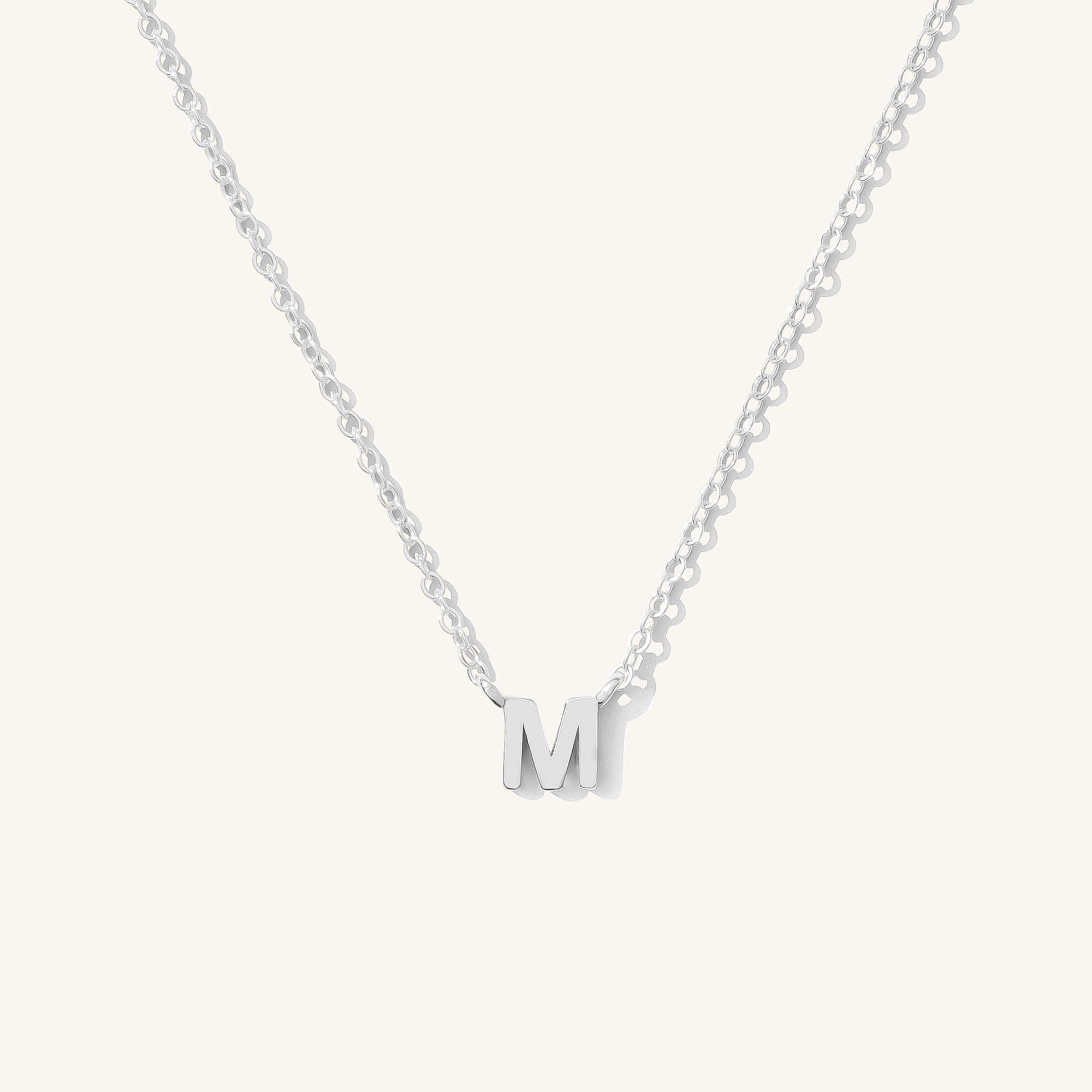 Small Initial Necklace