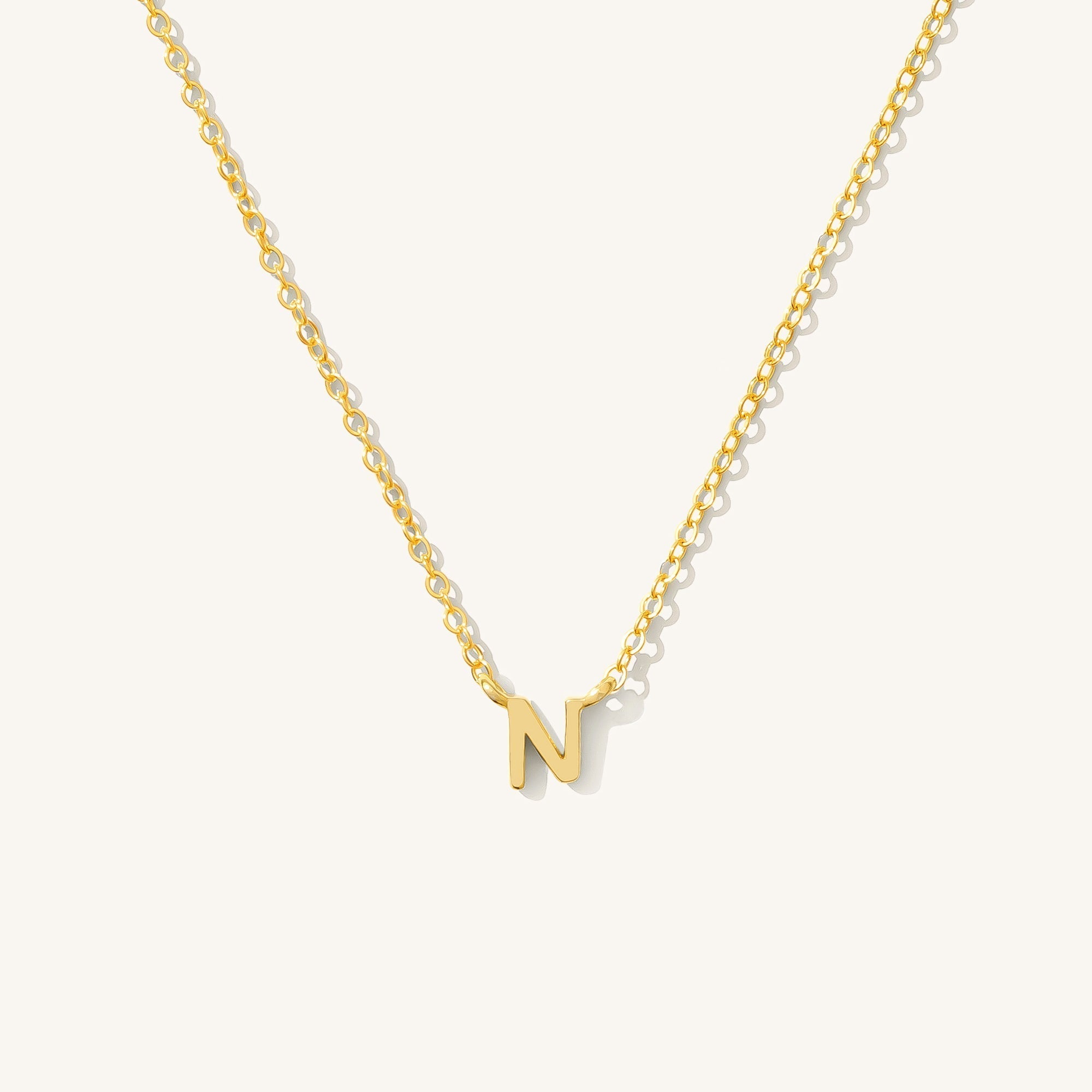 Small Initial Necklace