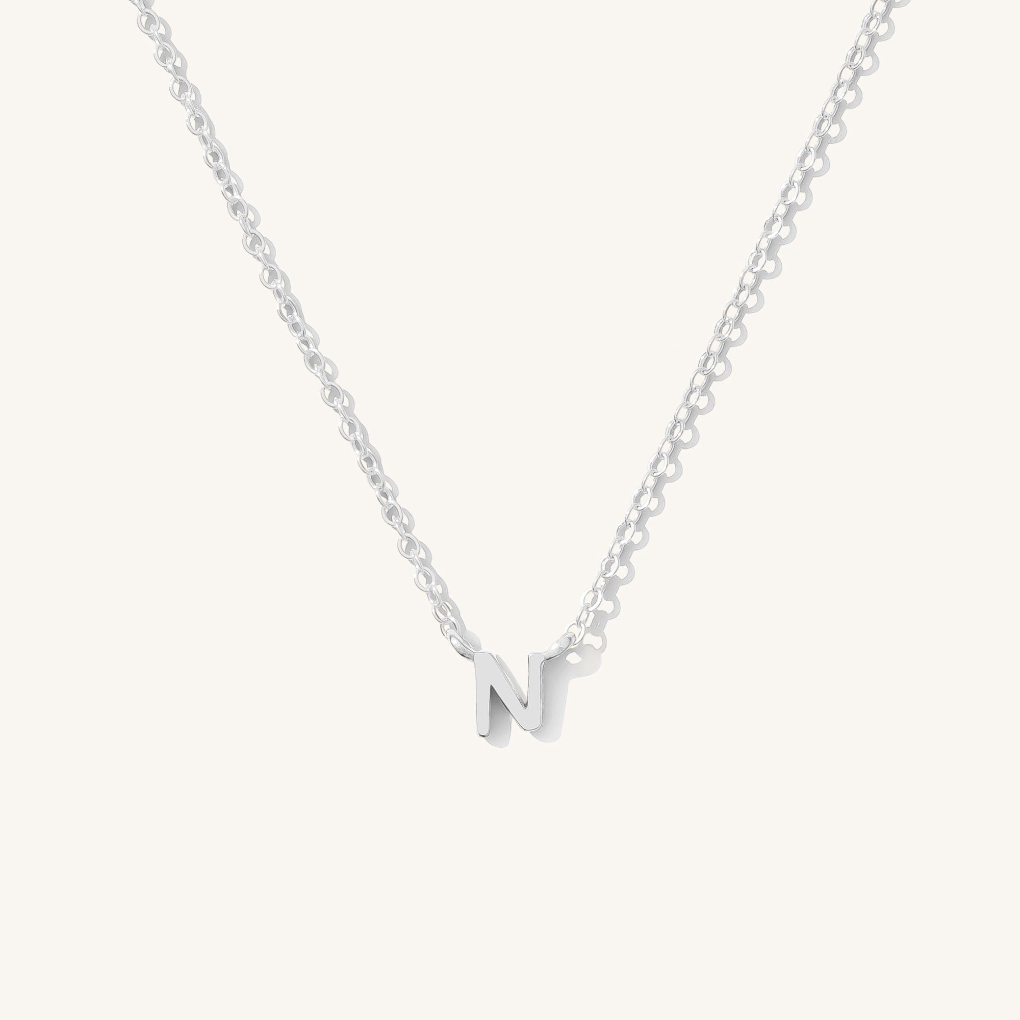 Small Initial Necklace