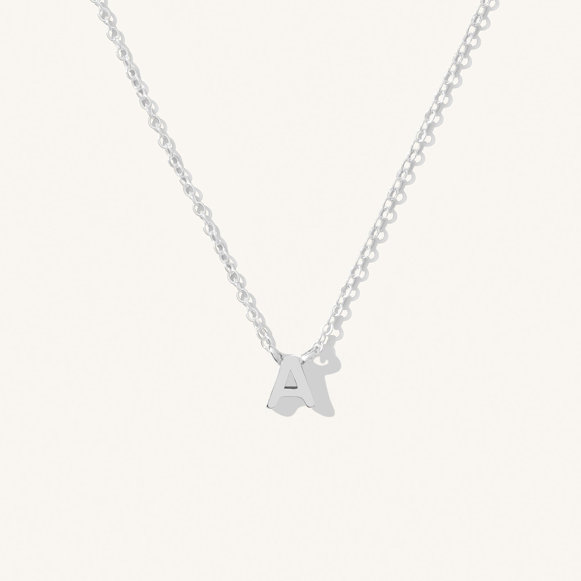 Small Initial Necklace