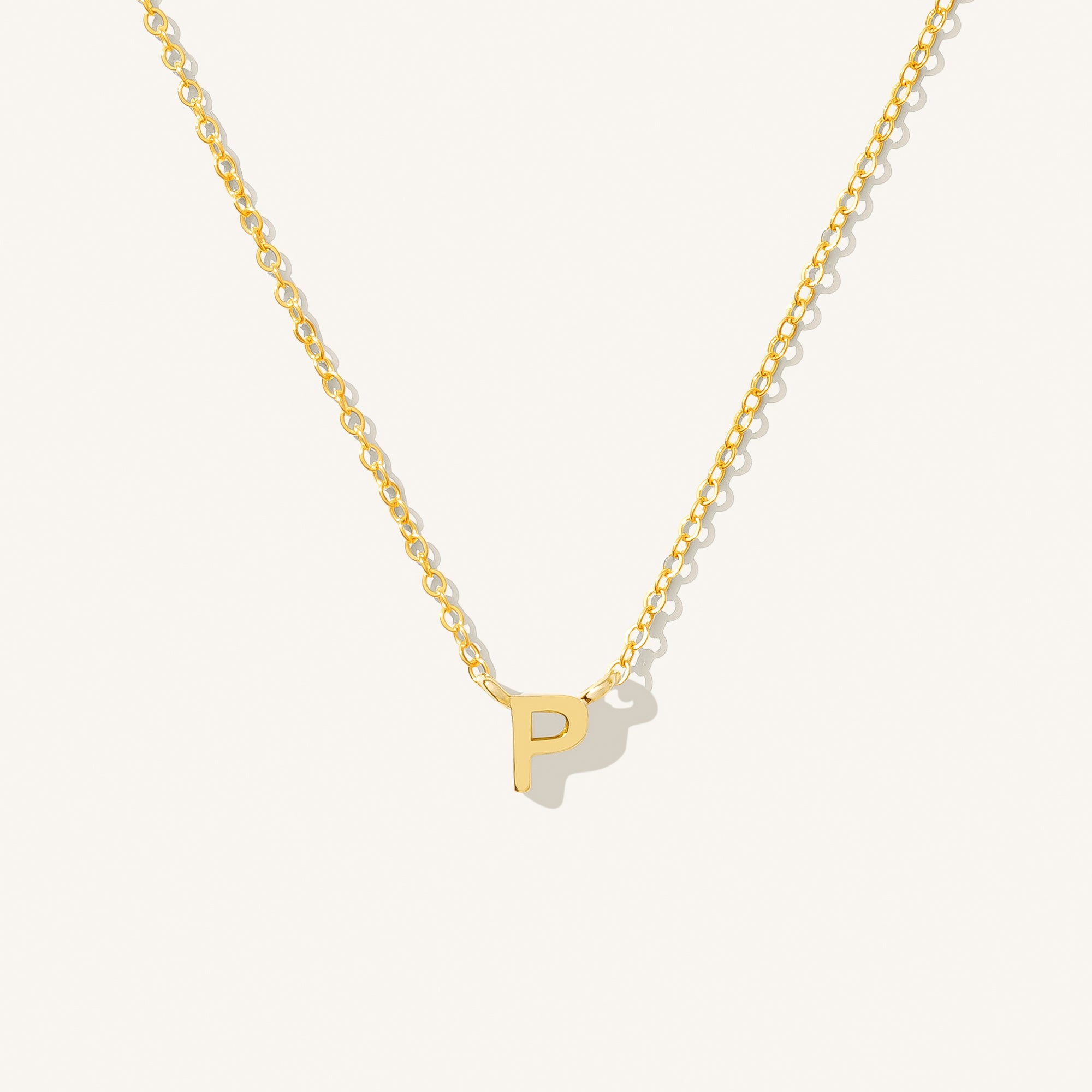 Small Initial Necklace