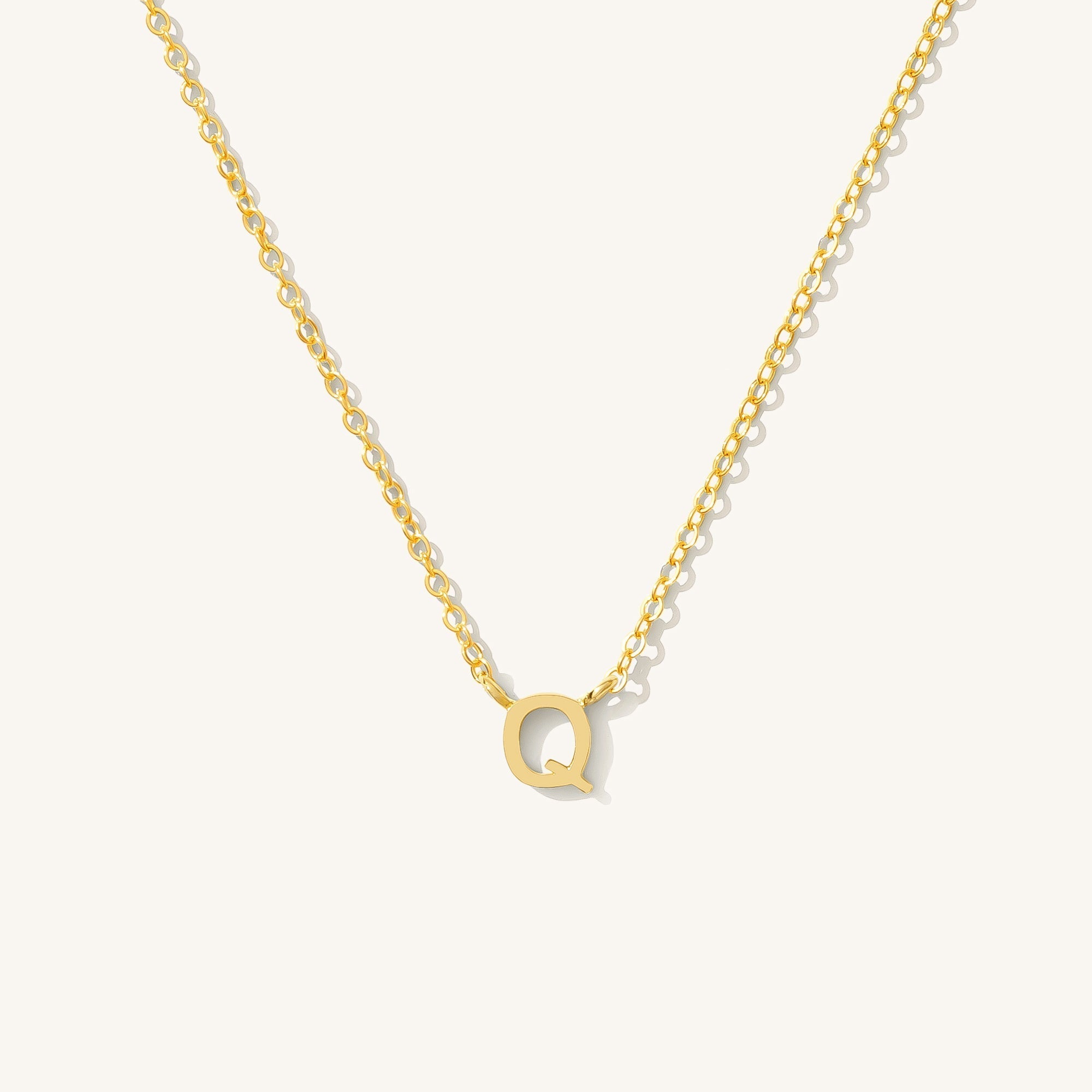 Small Initial Necklace