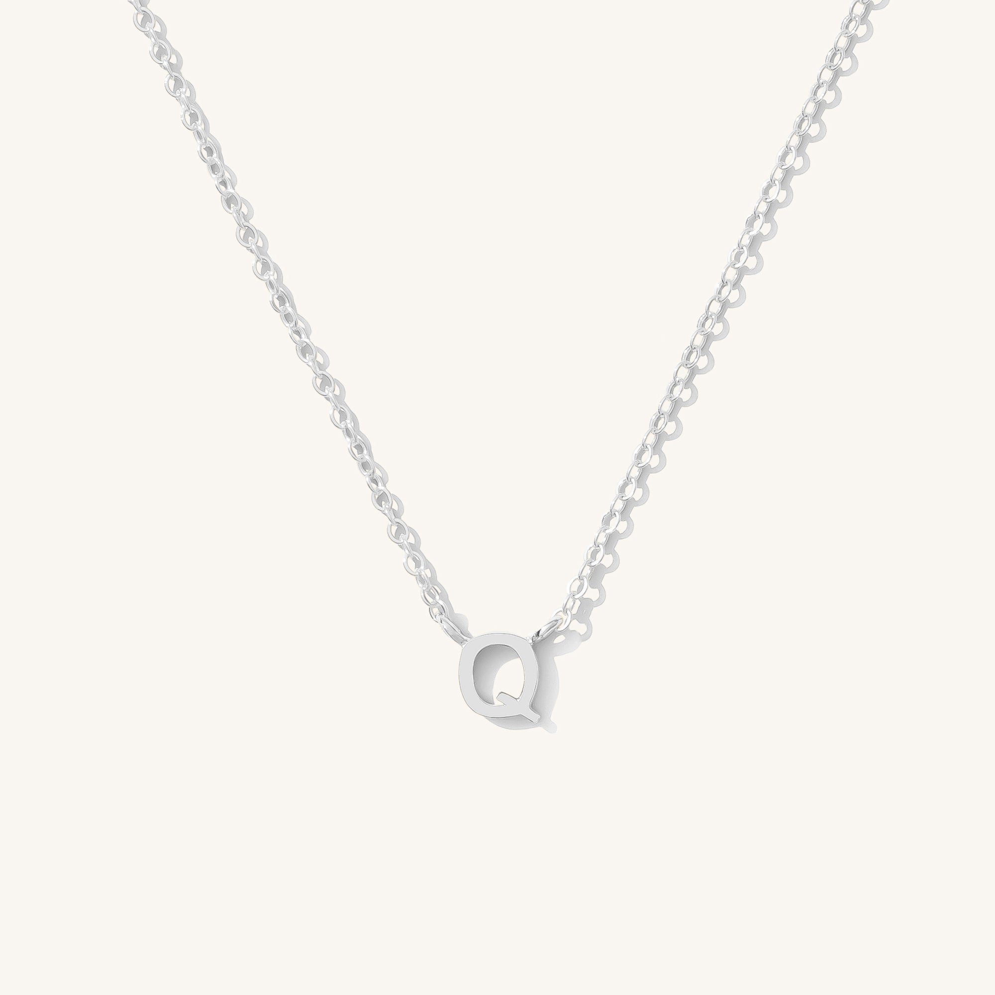 Small Initial Necklace