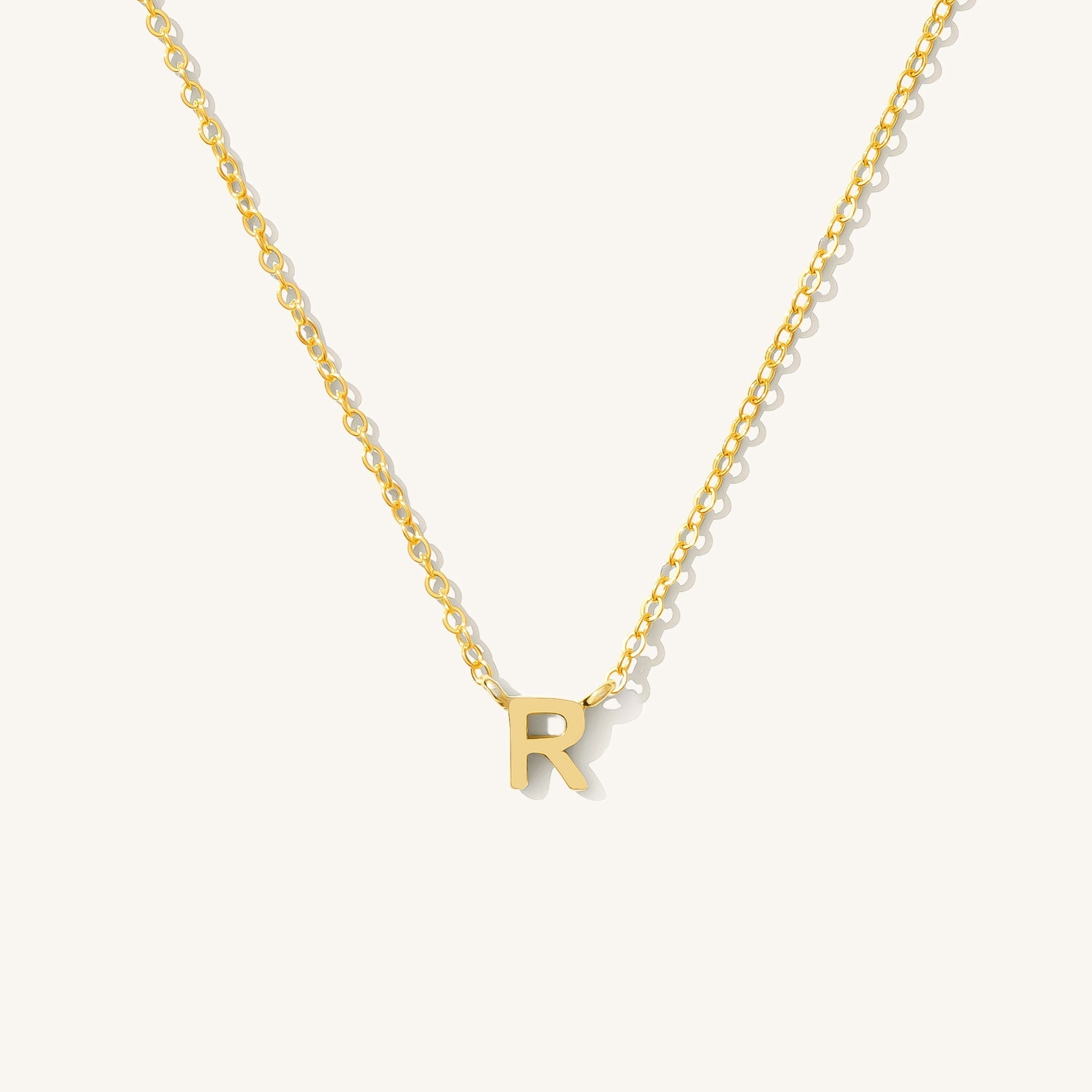 Small Initial Necklace