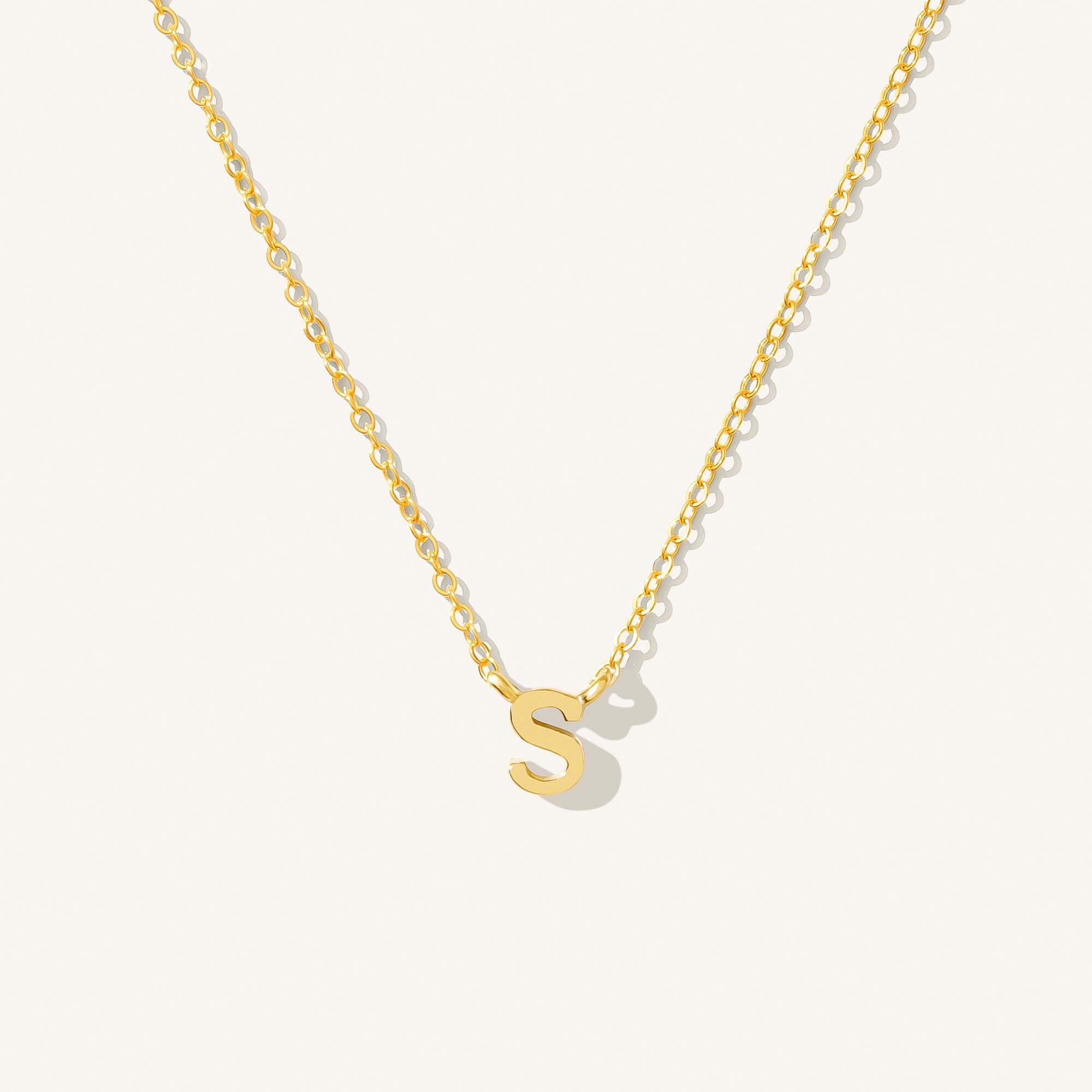 Small Initial Necklace