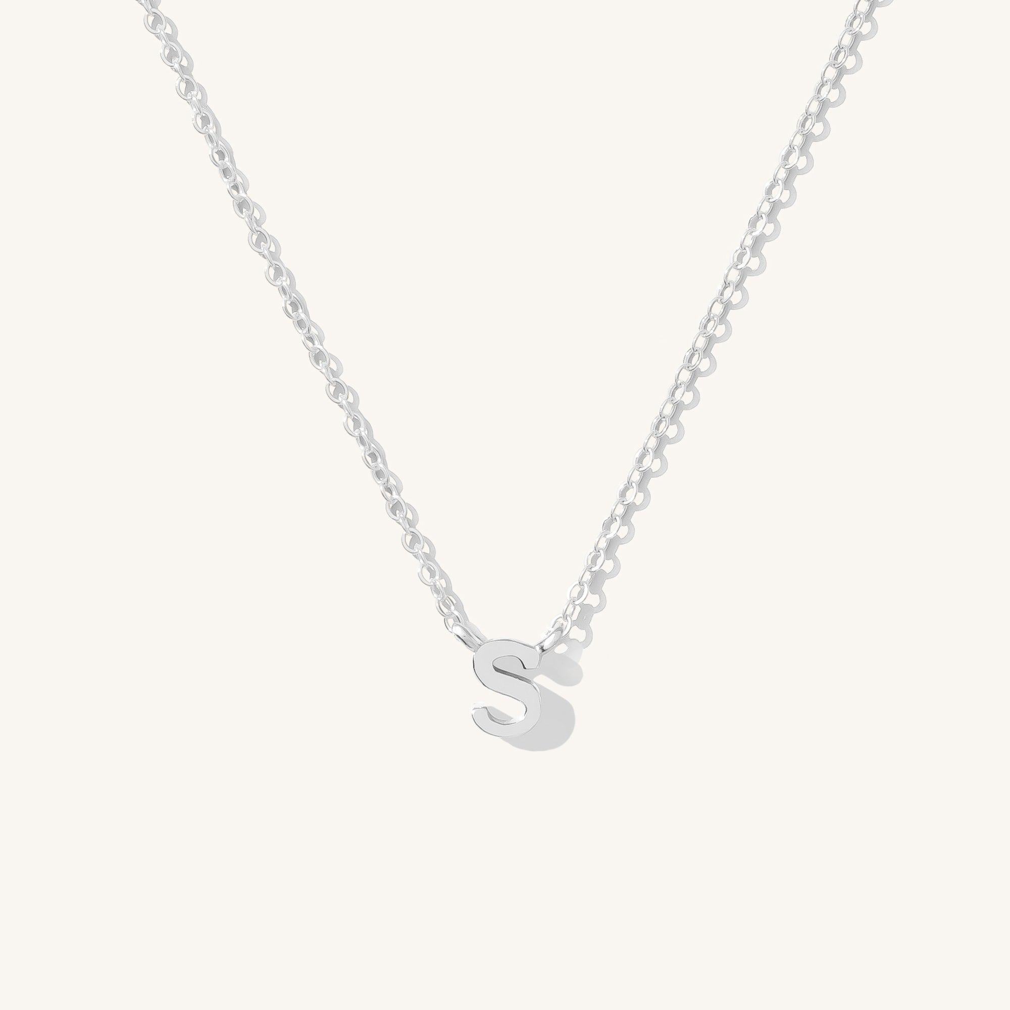 Small Initial Necklace