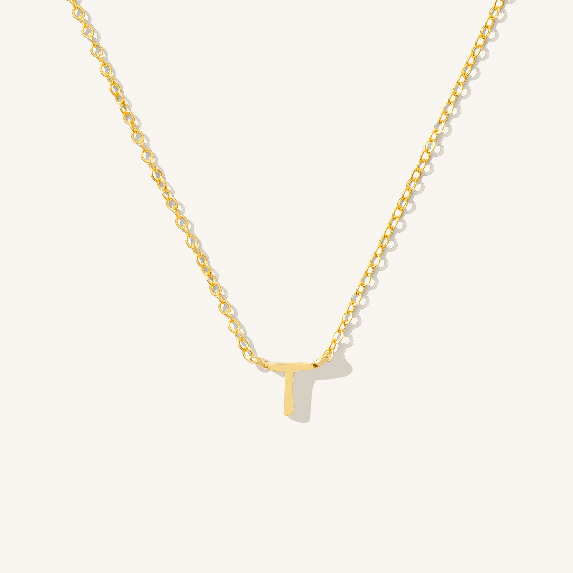 Small Initial Necklace