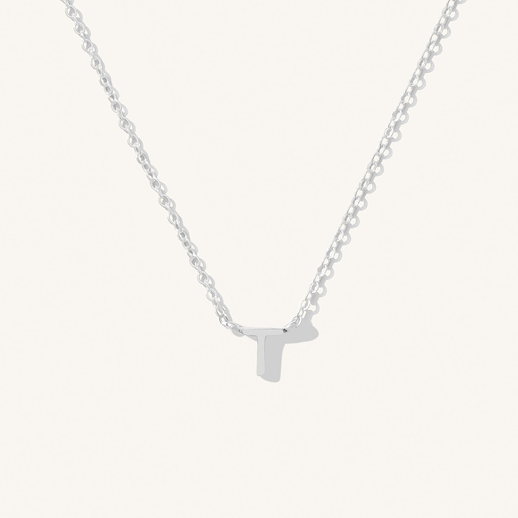 Small Initial Necklace