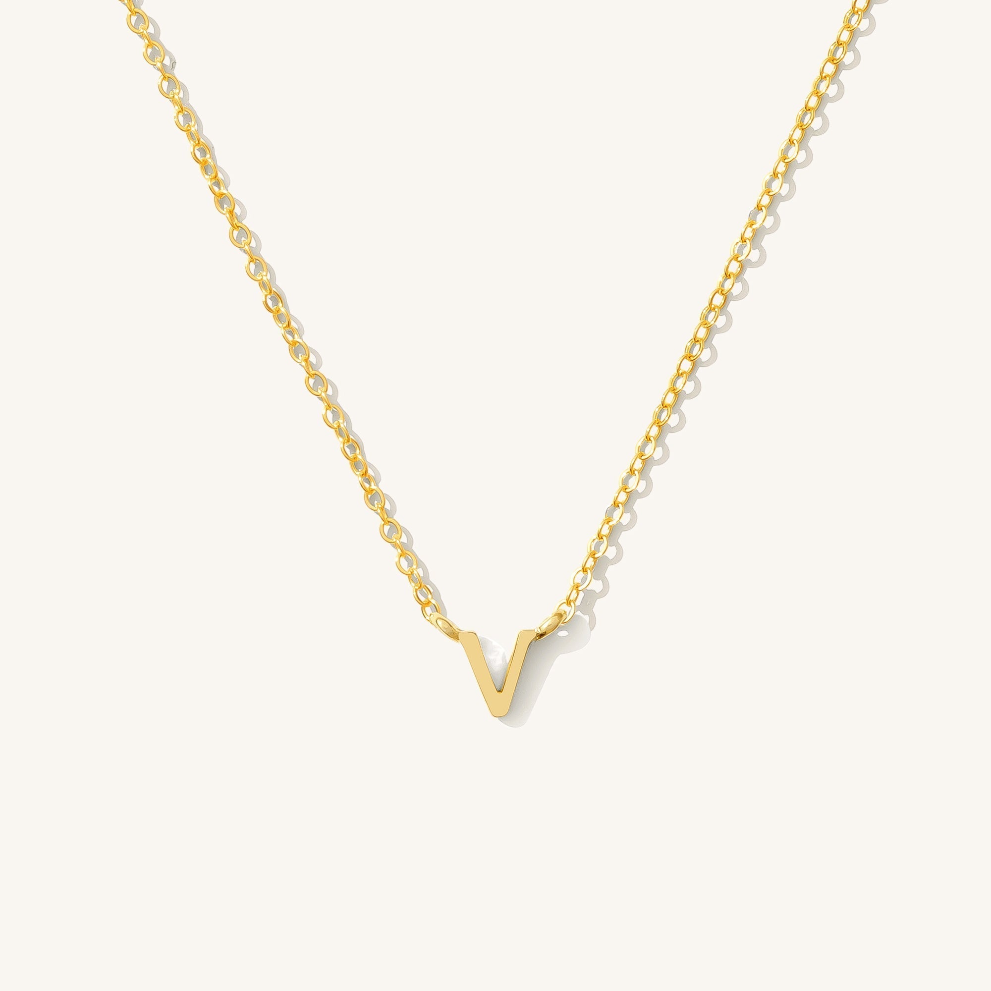 Small Initial Necklace