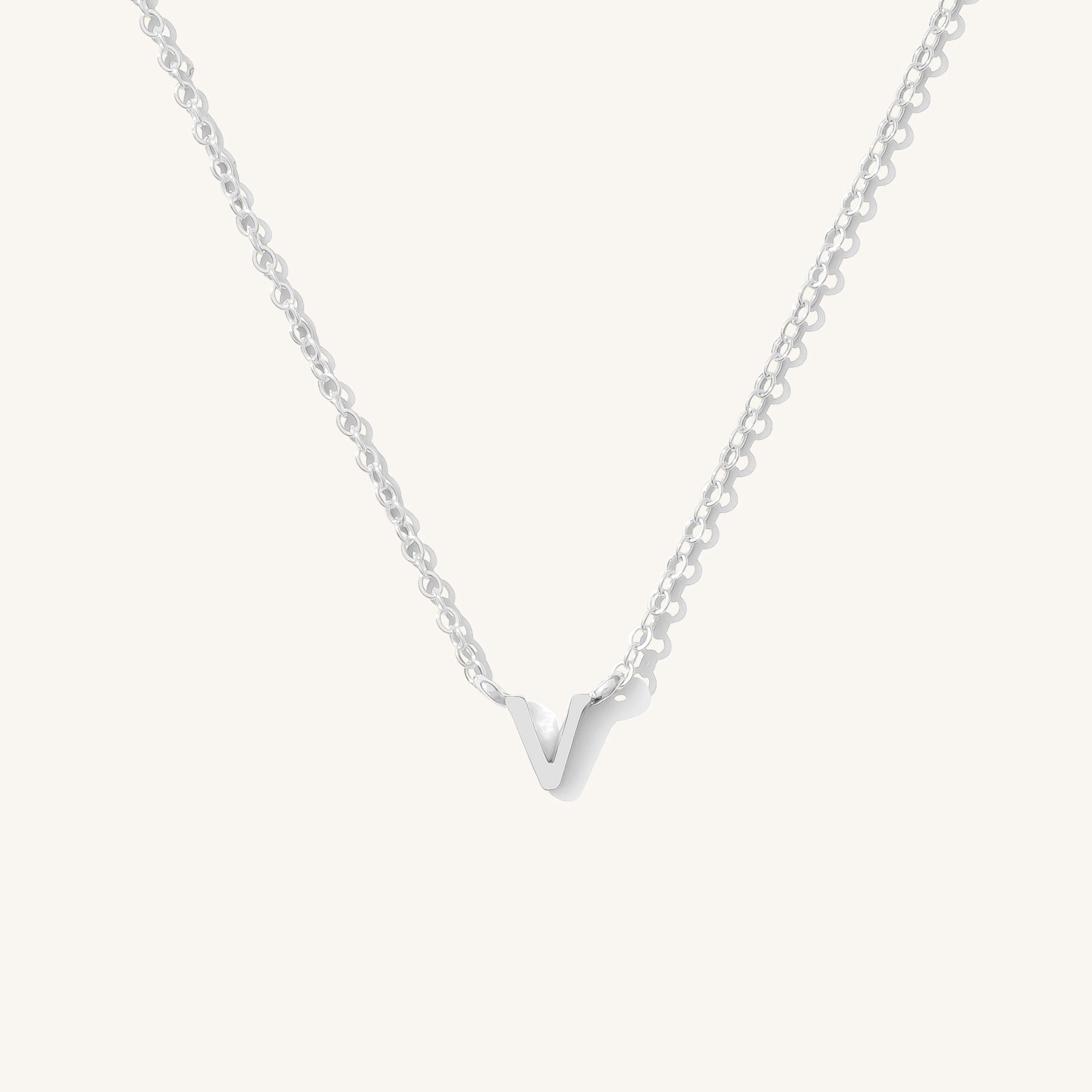 Small Initial Necklace