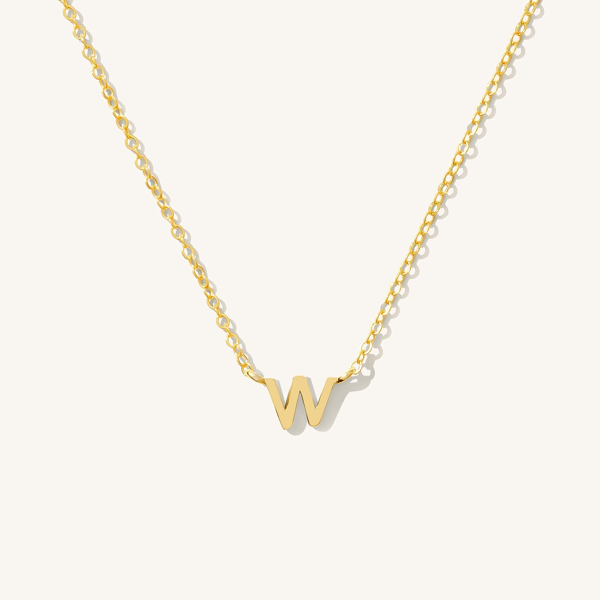 Small Initial Necklace