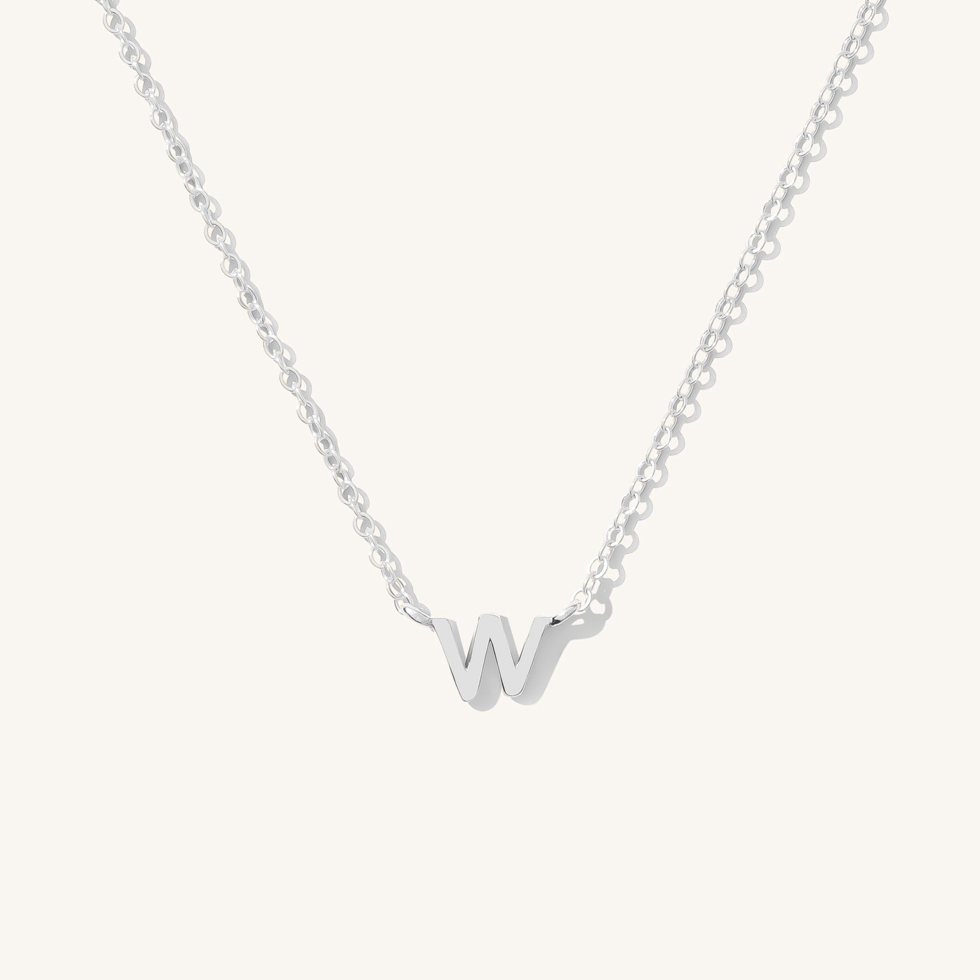 Small Initial Necklace