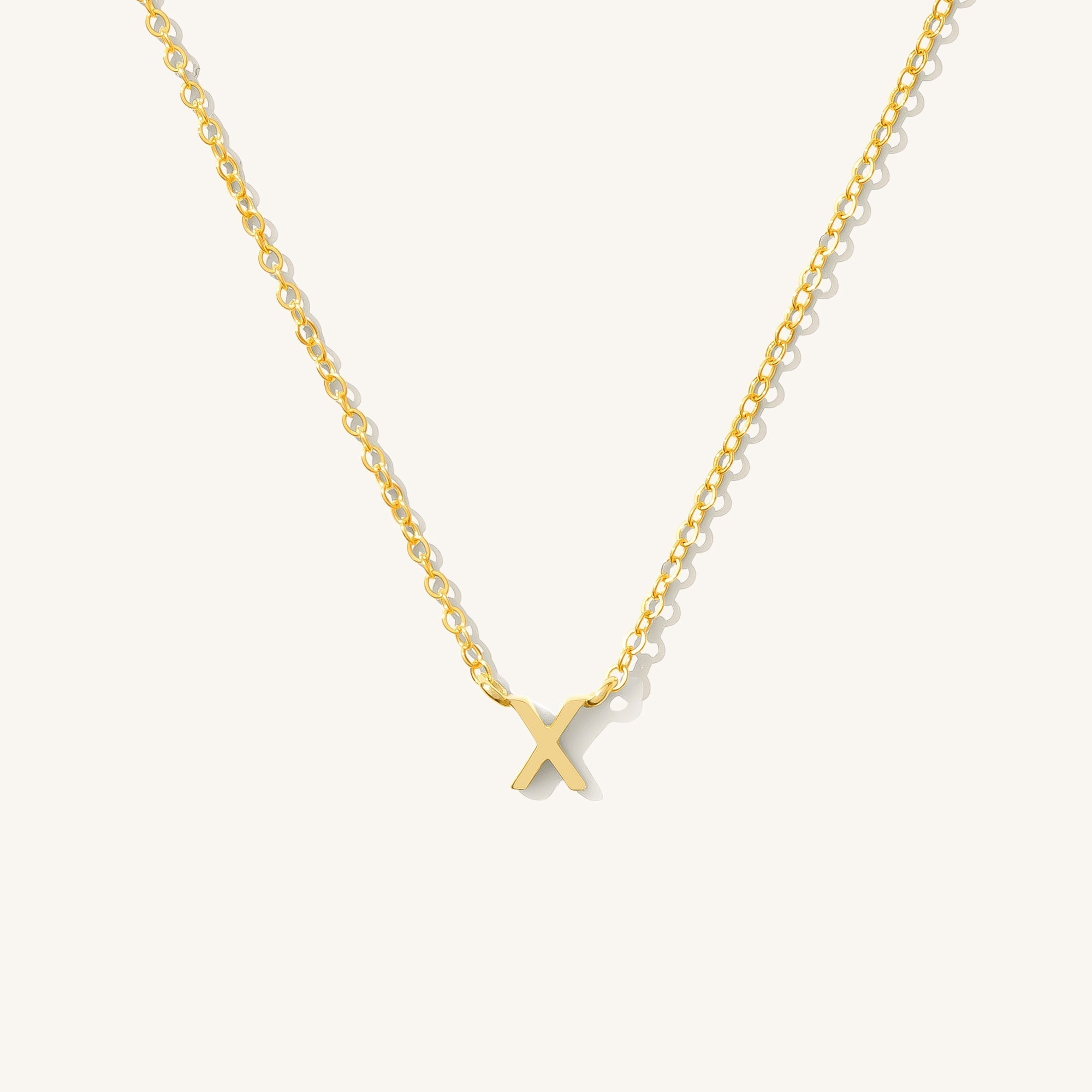Small Initial Necklace