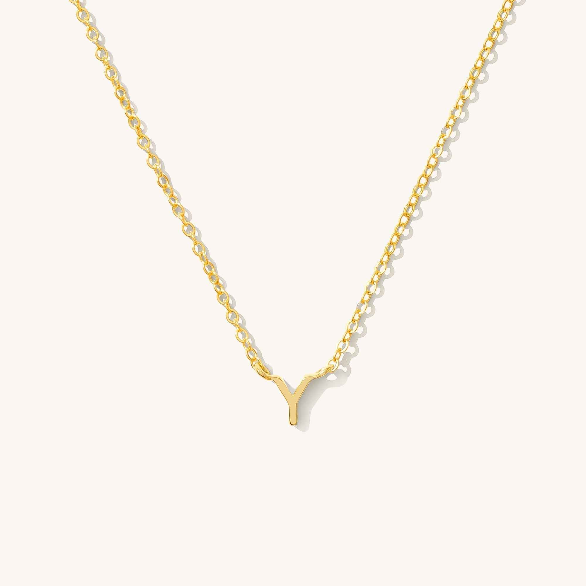 Small Initial Necklace