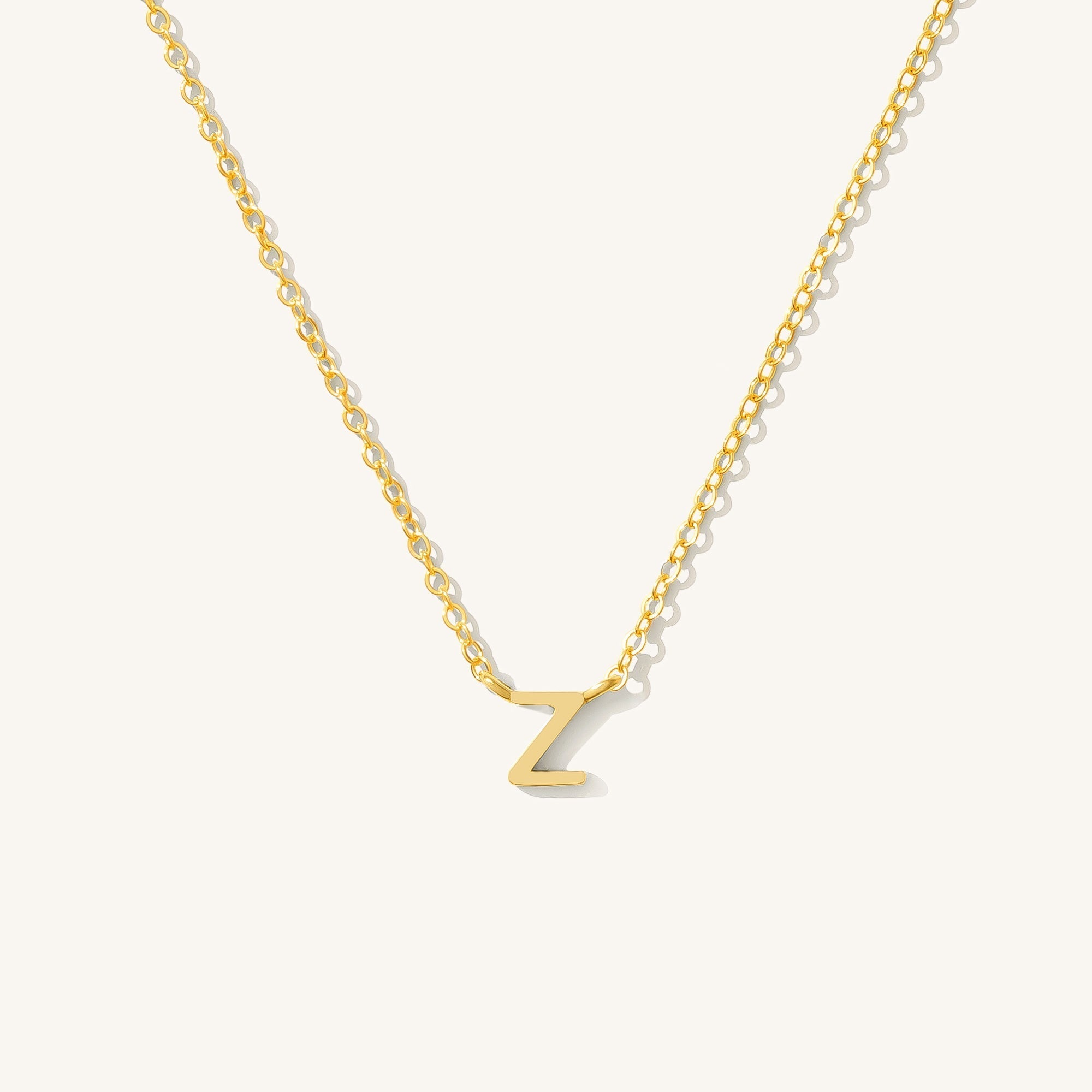 Small Initial Necklace