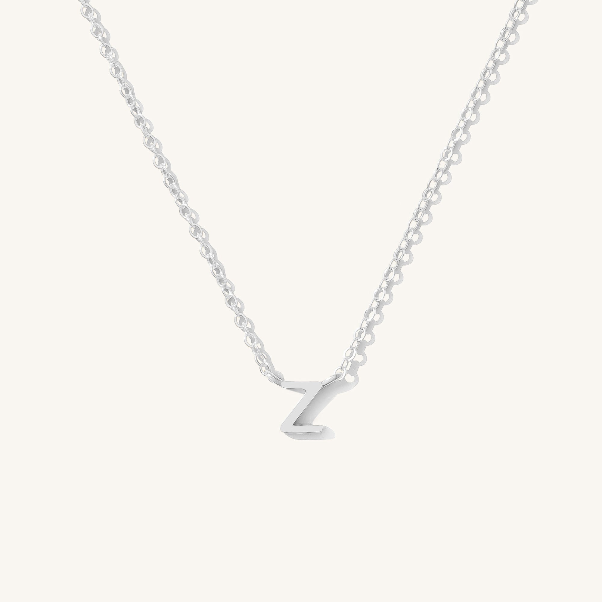 Small Initial Necklace