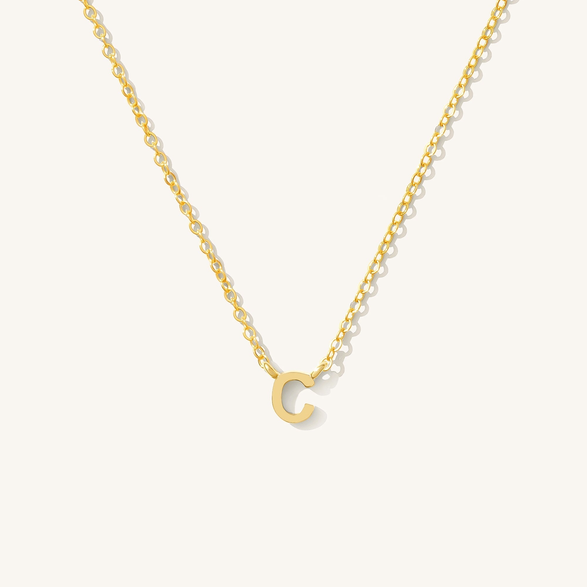 Small Initial Necklace
