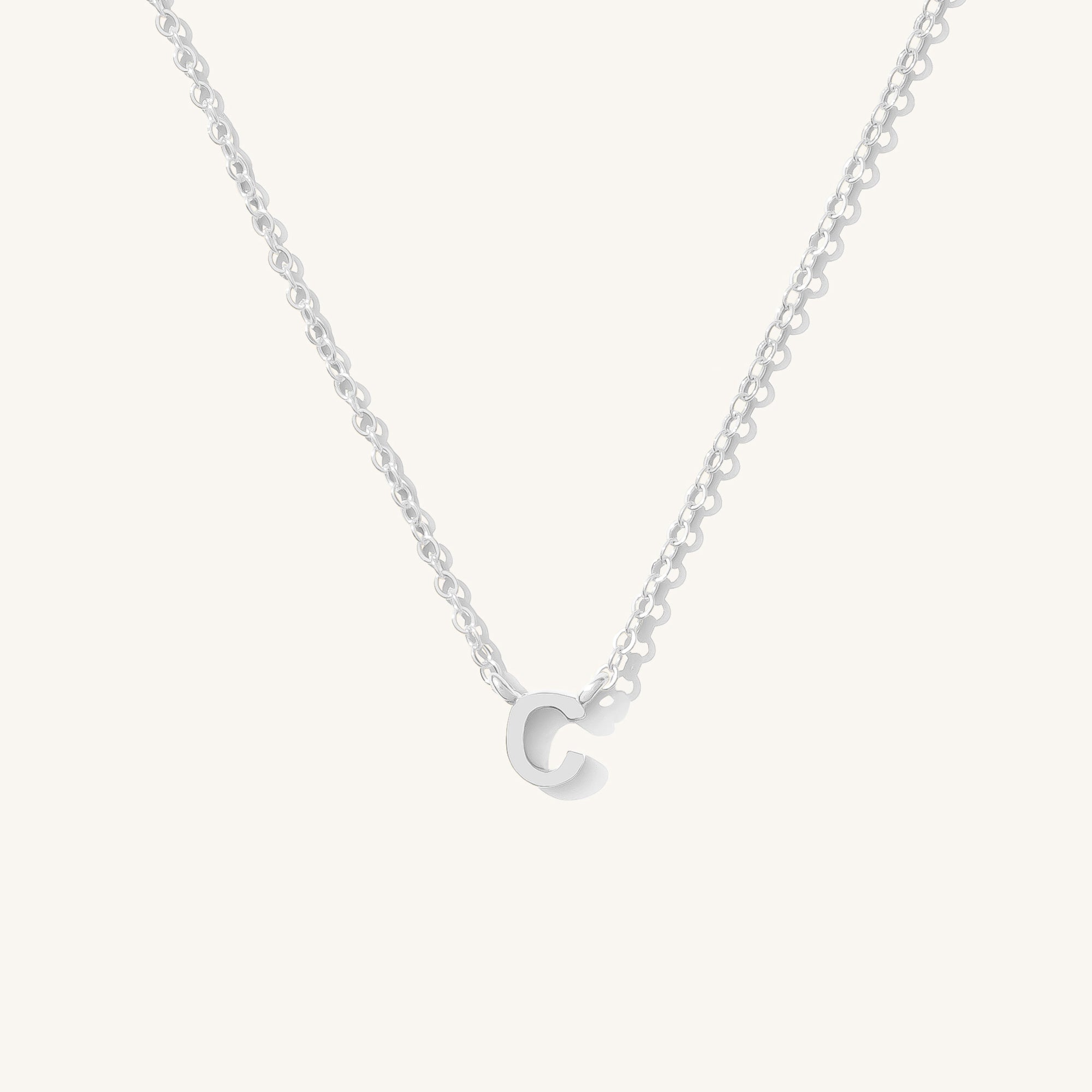 Small Initial Necklace