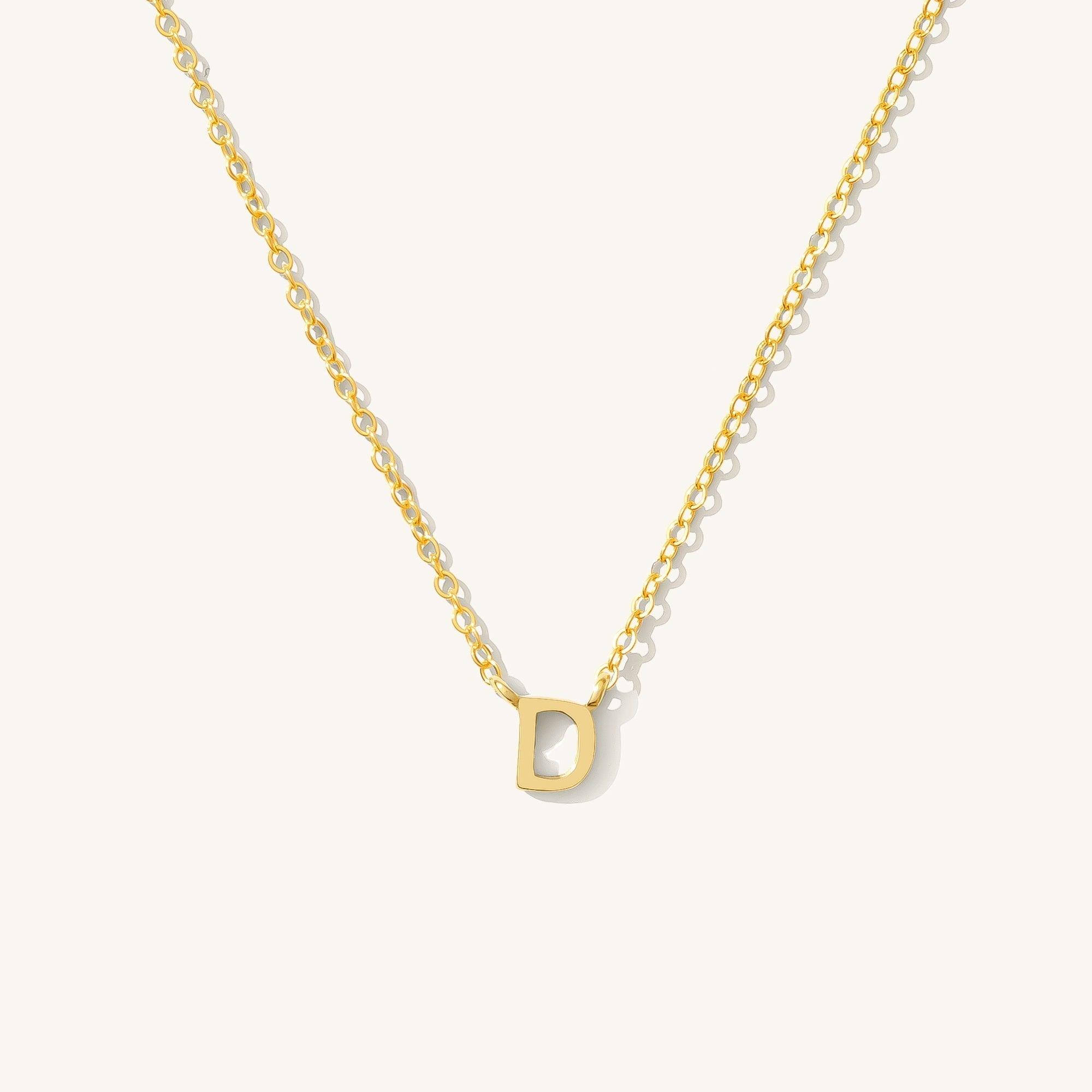 Small Initial Necklace