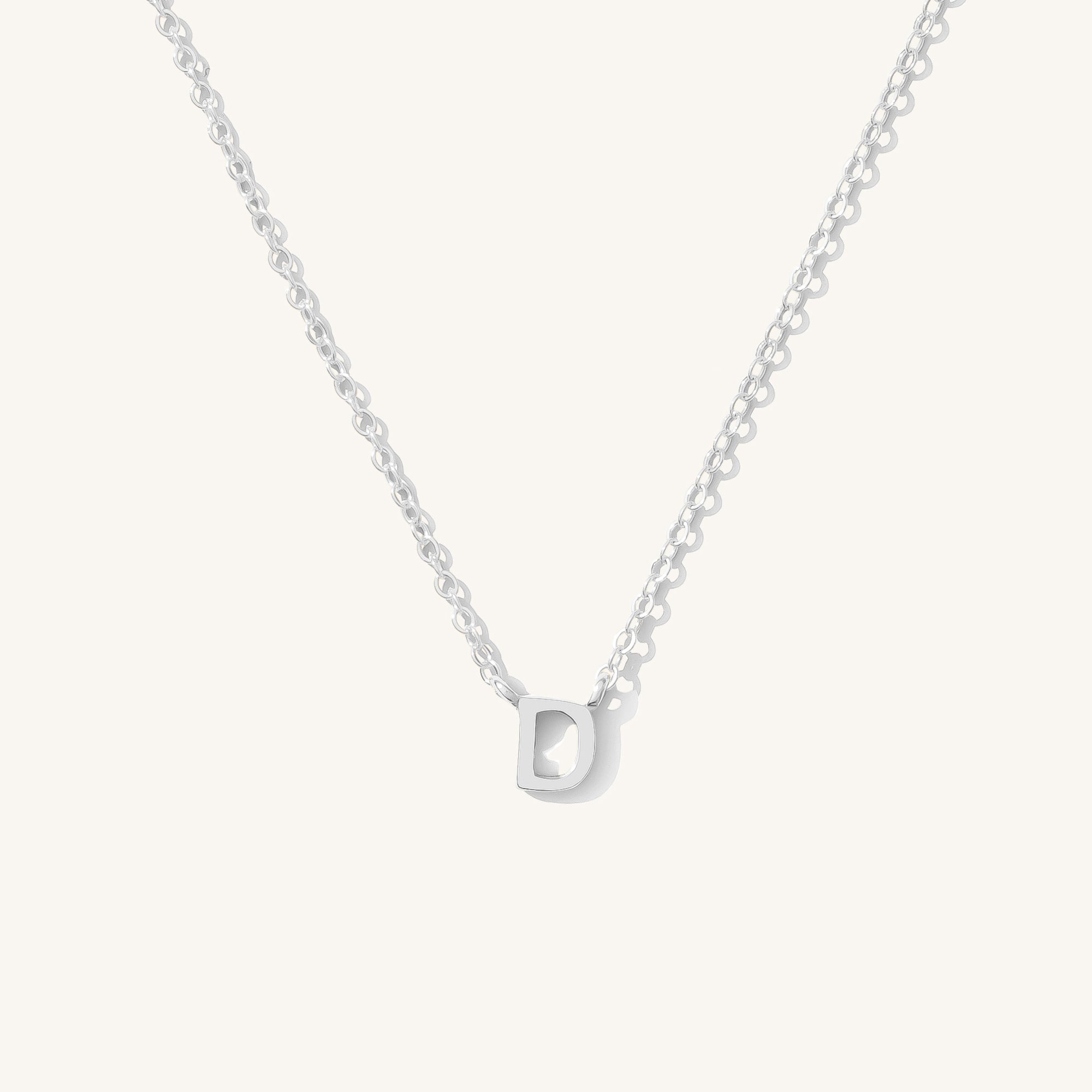 Small Initial Necklace