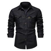 Nathanial Cotton Denim Shirt