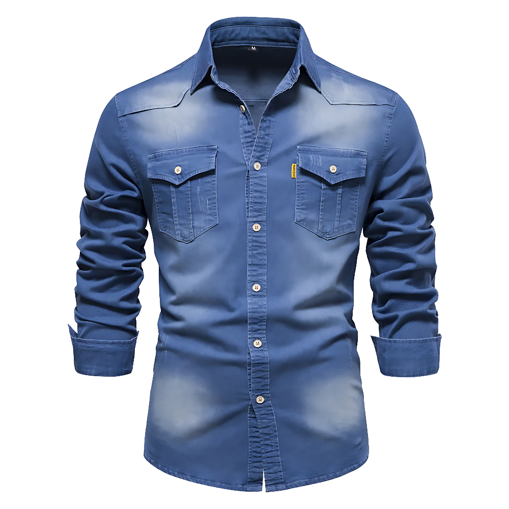 Nathanial Cotton Denim Shirt