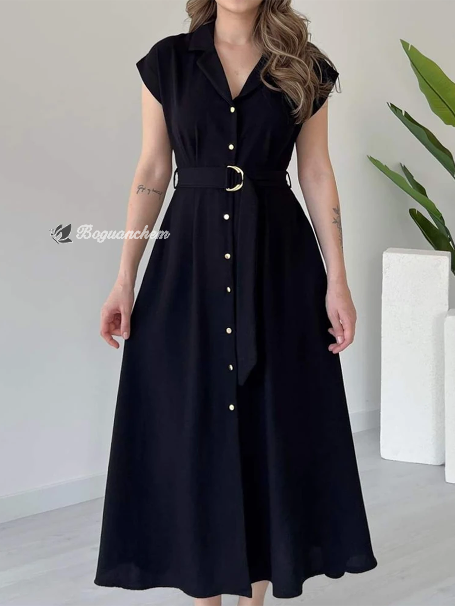 Mirena | Dress with Ring Belt