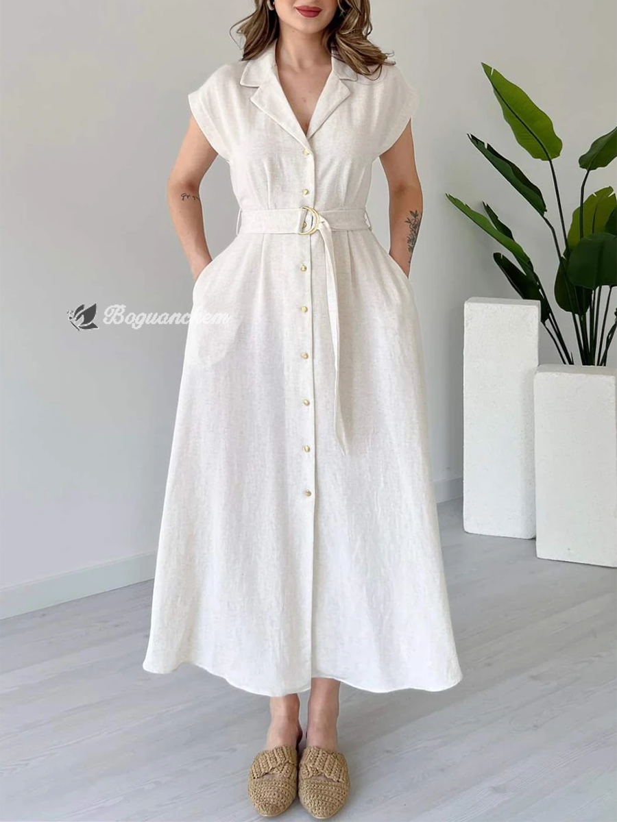Mirena | Dress with Ring Belt
