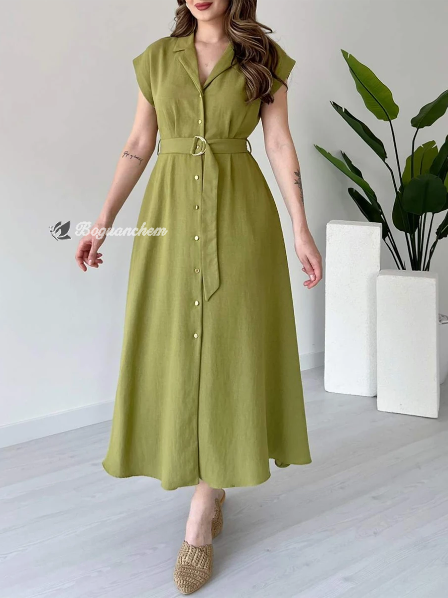 Mirena | Dress with Ring Belt