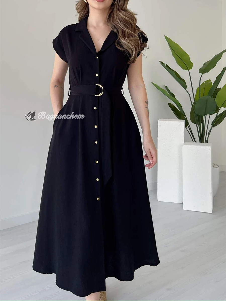 Mirena | Dress with Ring Belt