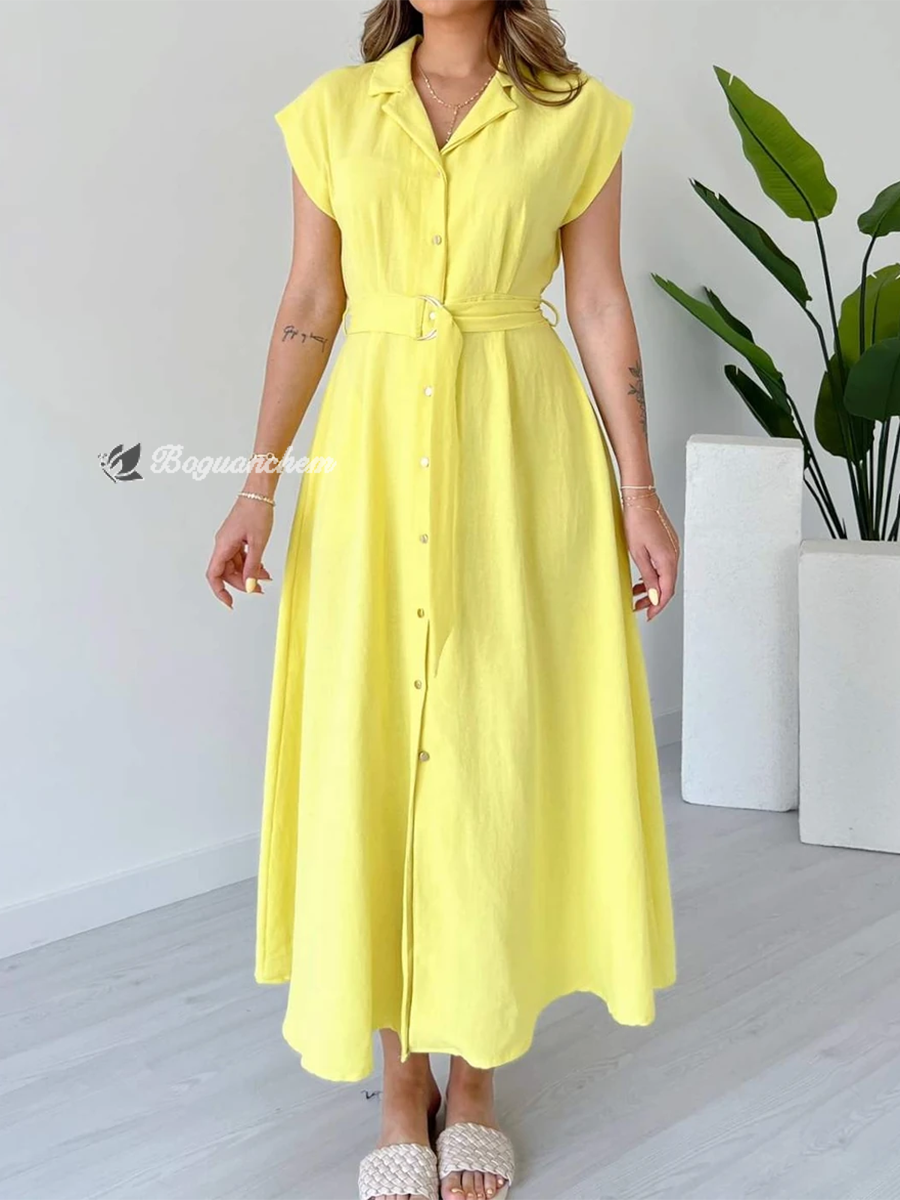 Mirena | Dress with Ring Belt